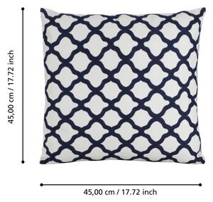 Eglo 420016 - Cuscino decorativo CHEVERY 45x45 cm bianco/blu