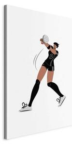 Quadro - Female Volleyball Player Illustration