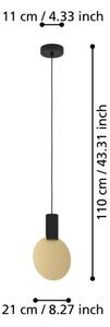 Eglo 900401 - Lampadario LED a sospensione con filo SARONA 1xGU10/4,5W/230V 3000K