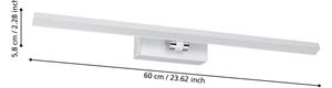 Eglo 900476 - Illuminazione LED per specchio bagno VERDELLO LED/5W/230V IP44 bianco