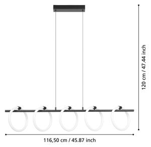 Eglo 900563 - Lampadario LED a sospensione con filo CARANACOA 5xLED/7W/230V