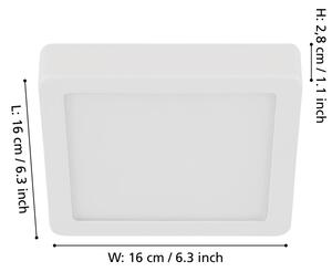 Eglo 900589 - Plafoniera LED dimmerabile FUEVA LED/11W/230V bianca