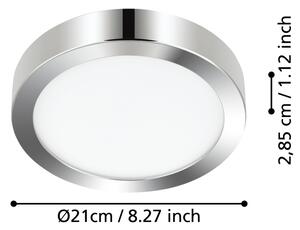 Eglo 900641 - Plafoniera da bagno a LED FUEVA LED/17W/230V IP44, finitura cromata