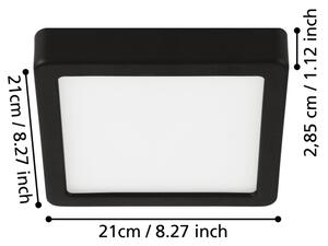 Eglo 900651 - Plafoniera da soffitto per bagno a LED FUEVA LED/17W/230V IP44, cromata