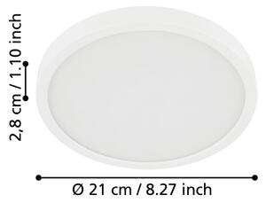 Eglo 900654 - Plafoniera da bagno LED FUEVA LED/17W/230V bianca IP44