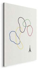 Quadro - Colorful Rings - Digital Graphics - Minimalism