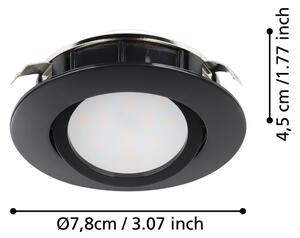 Eglo 900749 - SET 3x Lampada da incasso LED dimmerabile PINEDA LED/5,5W/230V