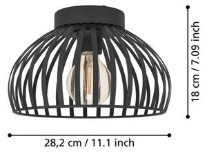 Eglo 900792 - Plafoniera MOGANO 1xE27/40W/230V diametro 28 cm