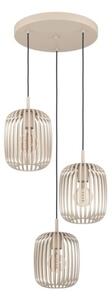 Eglo 900687 - Lampadario a sospensione con filo ROMAZZINA 3xE27/40W/230V beige