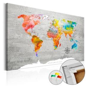 Quadro di sughero - Multicolored Travels