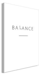 Quadro - Balance of Words (1-part) - Black English Text on White
