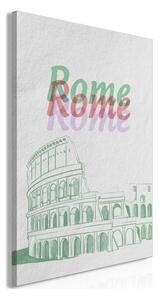 Quadro - Rome in Watercolours (1 Part) Vertical