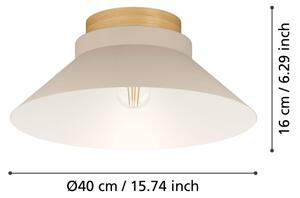 Eglo 900736 - Plafoniera MOHARRAS 1xE27/40W/230V
