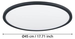 Eglo 900761-Plafoniera LED dimmerabile SARSINA-Z 33,5W/230V diametro 45 cm nero