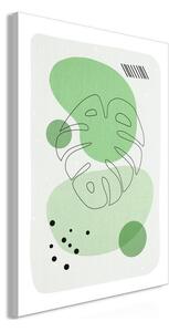 Quadro - Green Aesthetics of Monstera (1 Part) Vertical