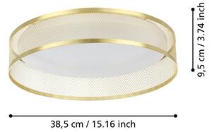 Eglo 900796 - Plafoniera LED LUPPINERIA LED/20W/230V oro