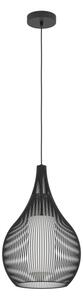 Eglo 900828 - Lampadario a sospensione con filo RAZONI 1xE27/40W/230V nero