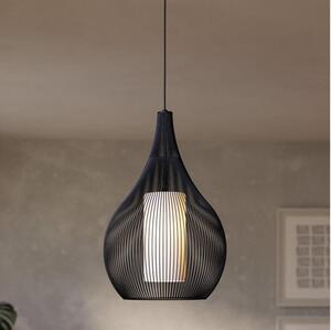 Eglo 900828 - Lampadario a sospensione con filo RAZONI 1xE27/40W/230V nero