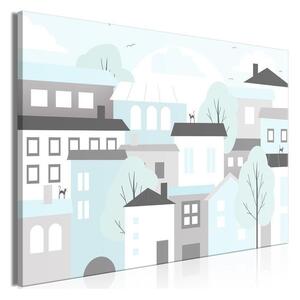 Quadro - Colorful Town (1 Part) Wide