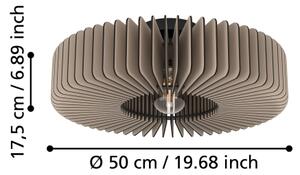 Eglo 900832 - Plafoniera PALOMBAIA 1xE27/40W/230V grigio