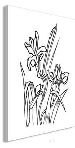 Quadro - Love Irises (1 Part) Vertical