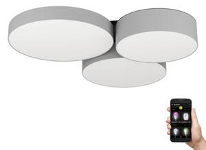 Eglo 900855-Plafoniera LED RGBW dimmerabile BARBANO-Z 3xLED/7,5W/230V grigio