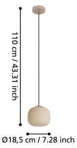 Eglo 900893 - Lampadario a sospensione con filo COMINIO 1xE27/40W/230V