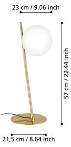 Eglo 900868 - Lampada da tavolo RONDO 1xE27/40W/230V