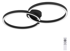 Eglo 900955-Plafoniera LED RGBW dimmerabile AMANDOLO 19,5W/230V nero + +TC