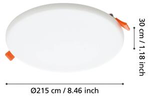 Eglo 900965 - Lampada LED da incasso per bagni RAPITA 18W/230V diametro 21,5cm IP65