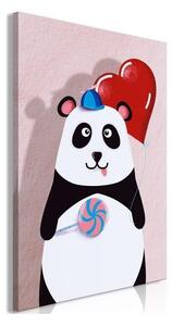 Quadro - Panda with a Balloon (1 Part) Vertical