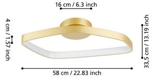 Eglo 900916 - Plafoniera LED dimmerabile VALLEROSA LED/25,2W/230V