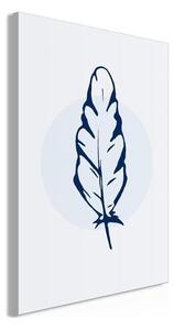 Quadro - Blue Feather (1 Part) Vertical