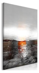 Quadro - Reflection of Colors (1-part) - Sunset in Painted Abstract Background
