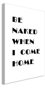 Quadro - Homecoming (1-part) - Black and White English Inscriptions