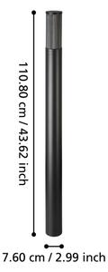 Eglo 901035 - Lampada da esterno SALLE 1xE27/15W/230V 110 cm IP54
