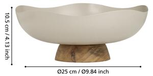 Eglo 427509 - Vassoio decorativo MONYWA diametro 25 cm beige