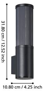Eglo 901033 - Applique da esterno SALLE 1xE27/15W/230V IP54