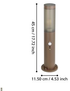 Eglo 900986 - Lampada da esterno con sensore HELSINKI 1xE27/15W/230V 45 cm IP44