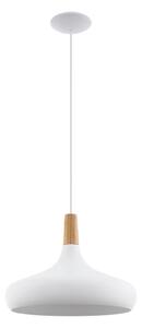 Eglo 96983 - Lampada a sospensione SABINAR 1xE27/60W/230V 400mm bianco