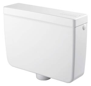 Cassetta WC a Zaino con 1 Pulsante 44,5x14x36 cm Forlani Pratika Bianca