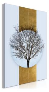 Quadro - Circle of Nature (1-part) - Tree Branches in Round Composition