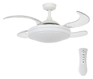 FANAWAY 212980 - Ventilatore da soffitto EVORA 2xE27/15W/230V bianco + +TC