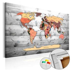 Quadro di sughero - Direction World