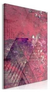 Quadro - Crimson Abstraction (1 Part) Vertical