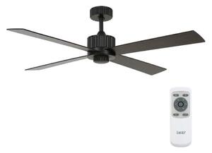 Lucci air 213170 - Plafoniera LED NEWPORT nero + telecomando