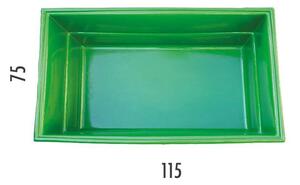 Laghetto Artificiale Verde da Giardino Rettangolare 115x75x45 cm 280 Litri