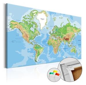 Quadro di sughero - World Geography