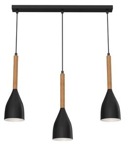 Lampadario su filo MUZA NEW 3xE27/60W/230V nero