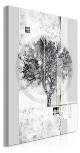 Quadro - Silver Tree (1 Part) Vertical
